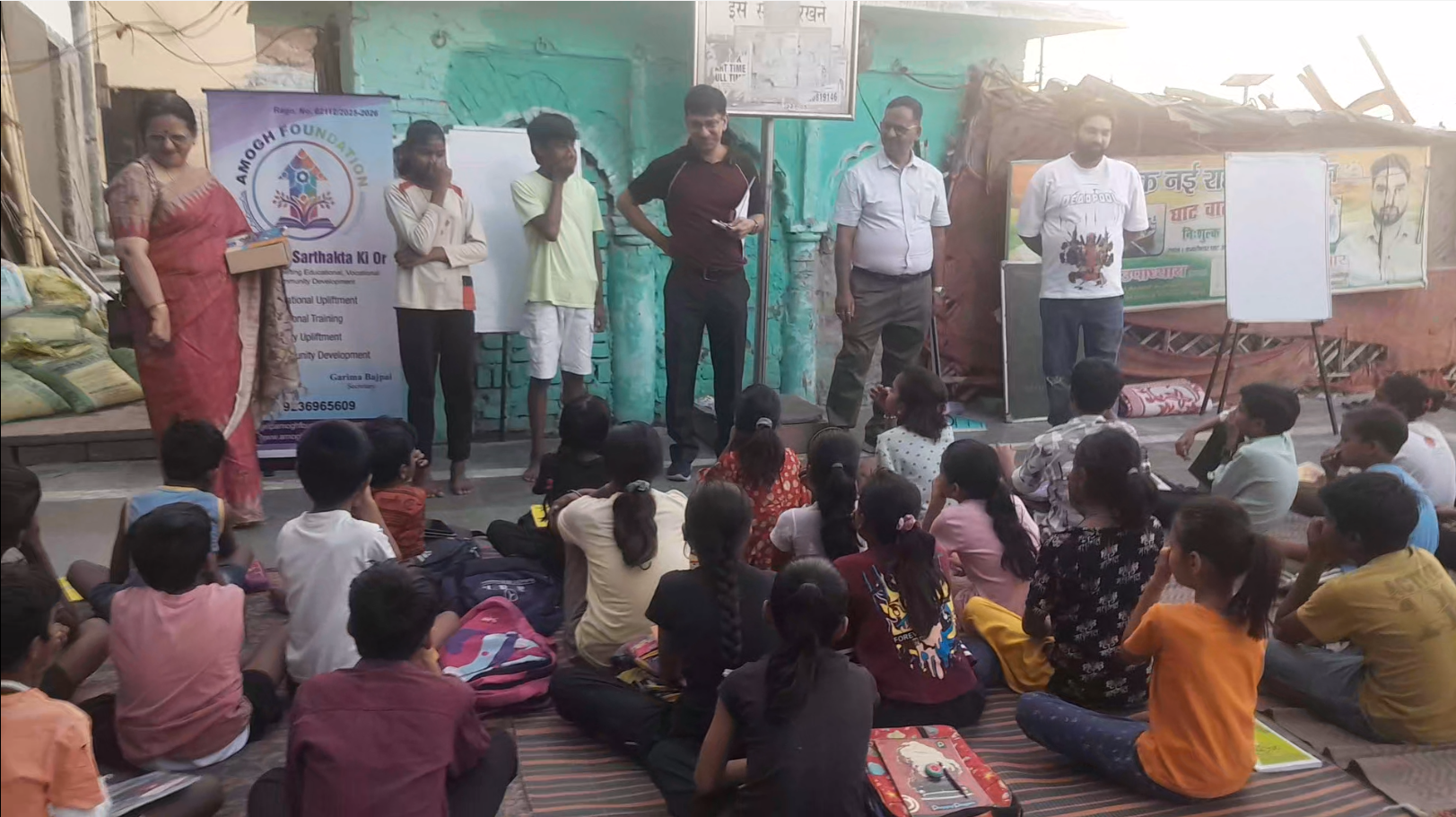 Interaction with Children and Teachers at Permat Ghat